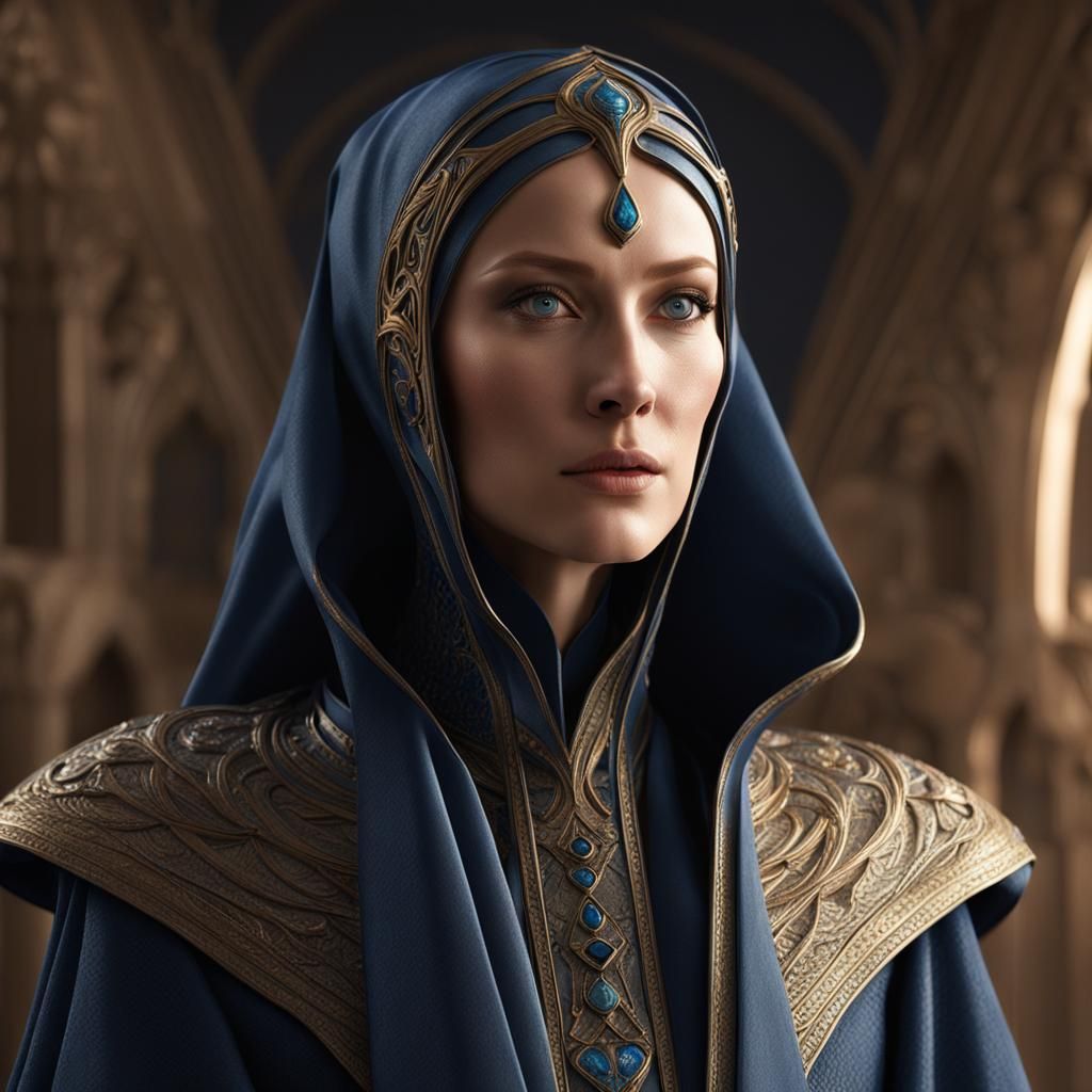 Ethereal Lady Jessica Atreides as Bene Gesserit in 8k