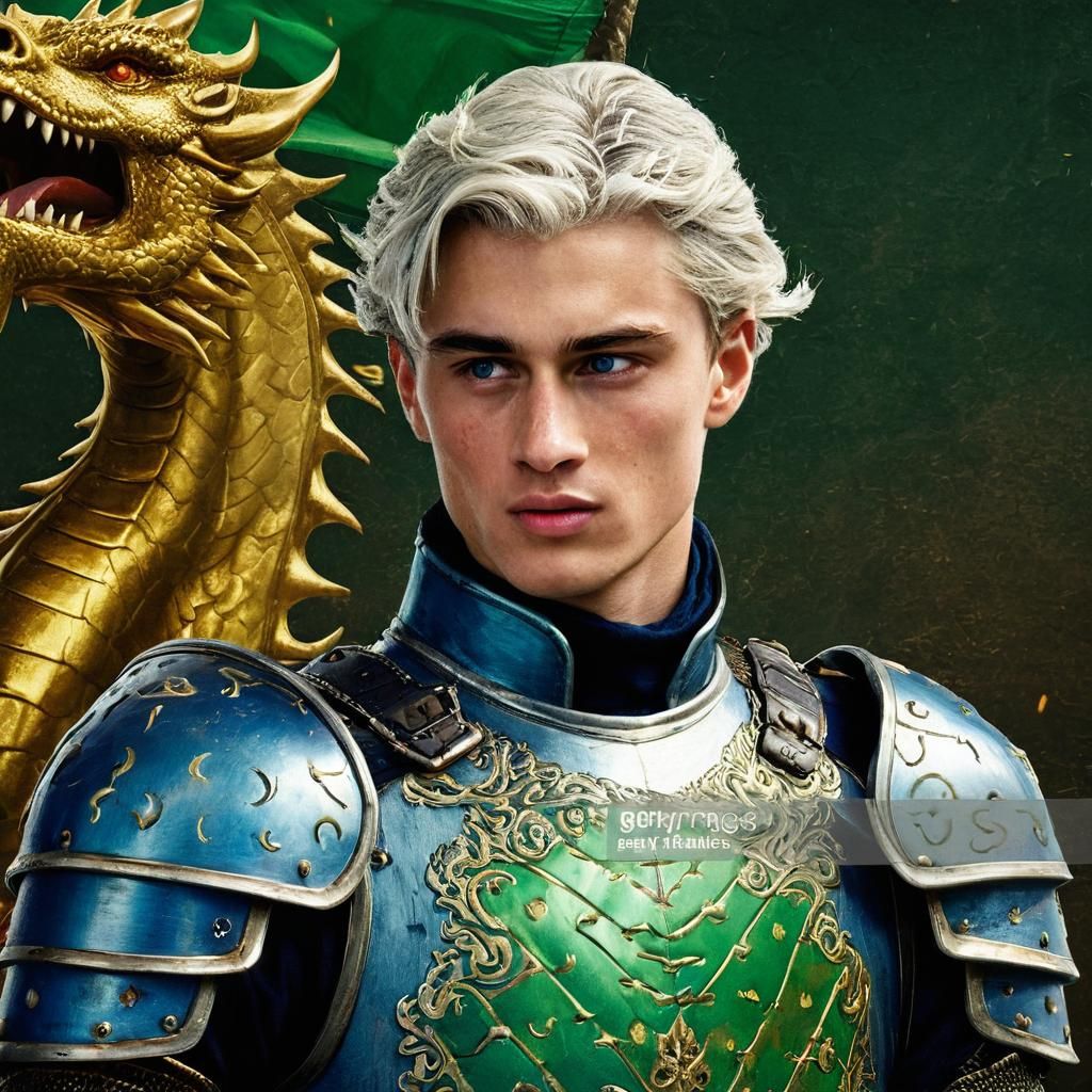 Daeron Targaryen Portrait in Medieval Manuscript Style