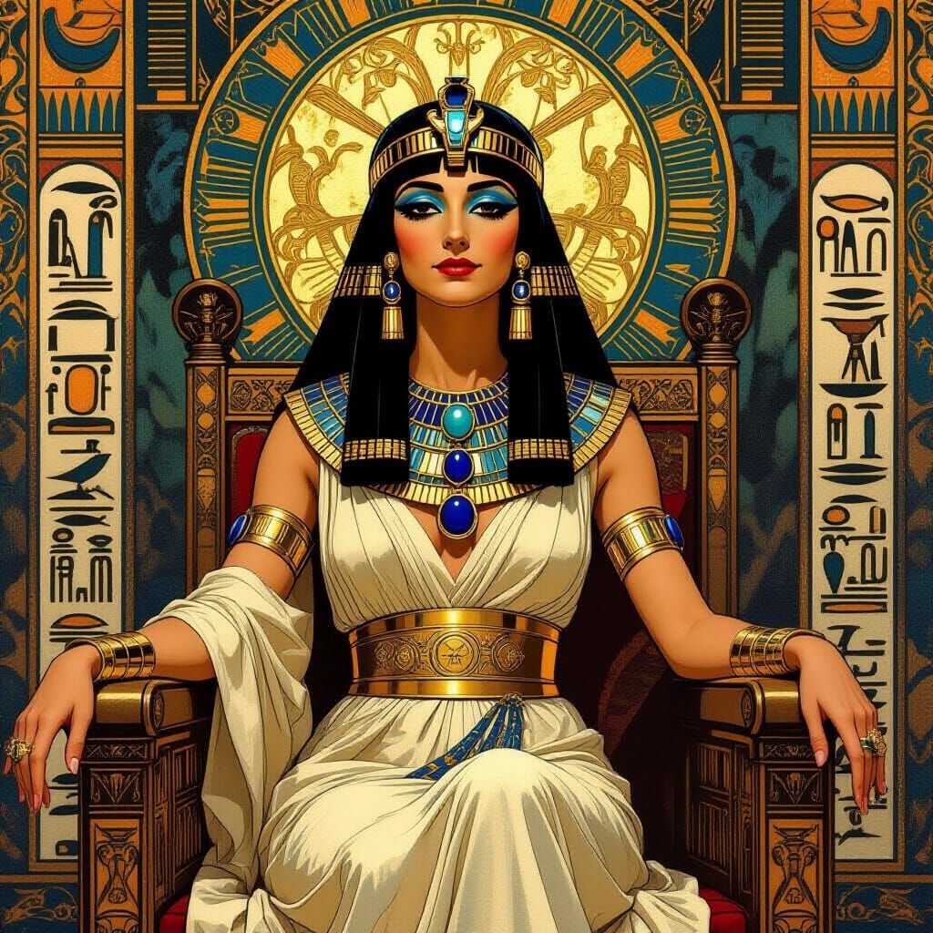 Cleopatra in Art Nouveau Style