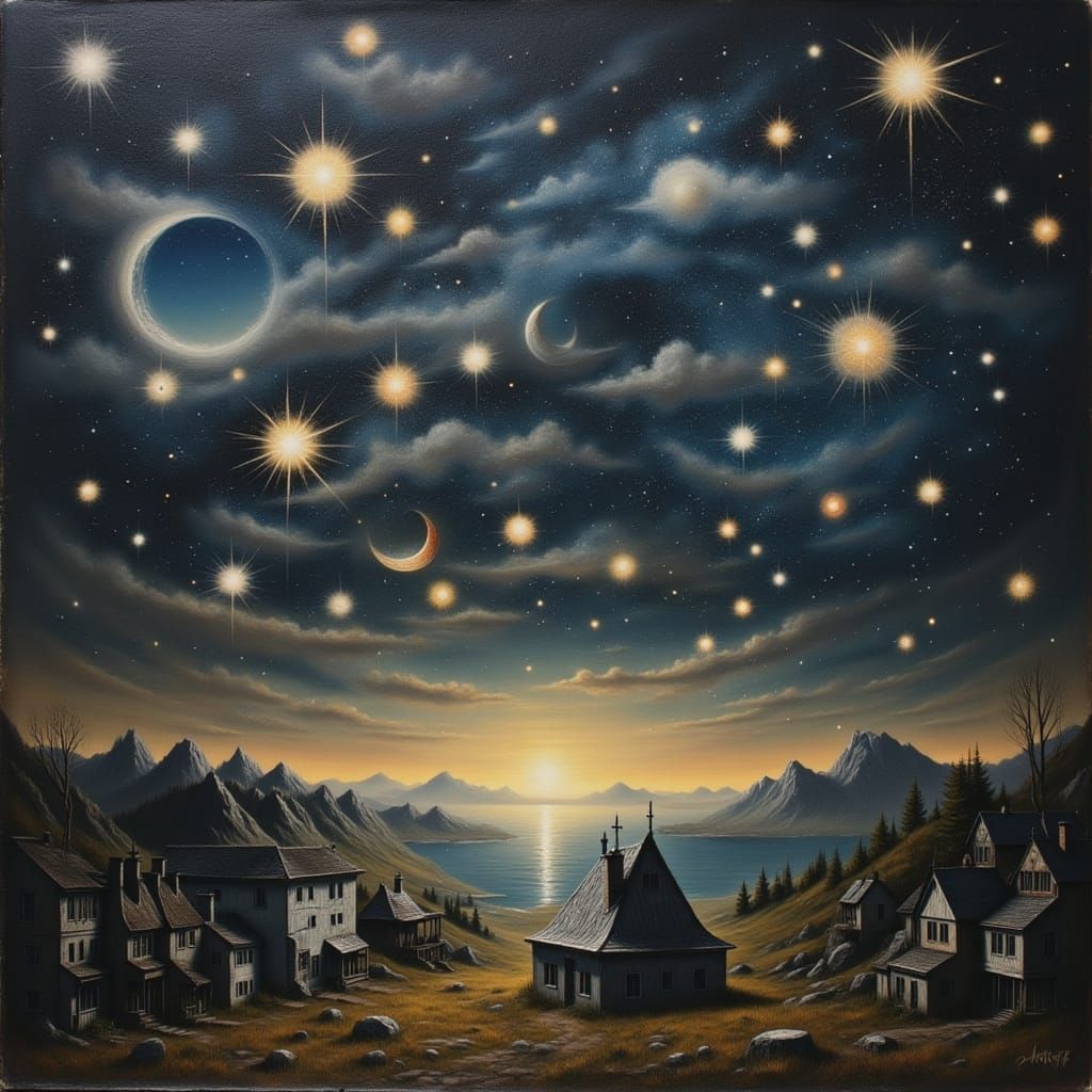 Surrealist Grimdark Baroque: Melting Constellations