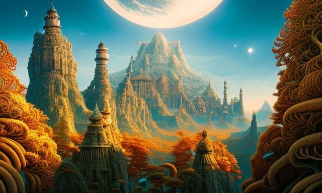 Fairytale World Crafted from Sun and Moon