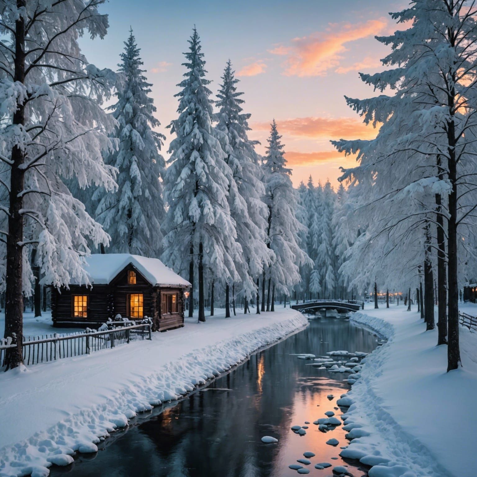 AI Generates Snowy Scene From Gibberish Prompt