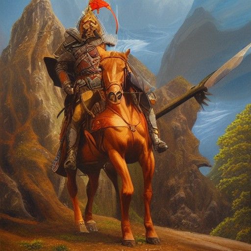 Guardian of the Realm: Oil Painting