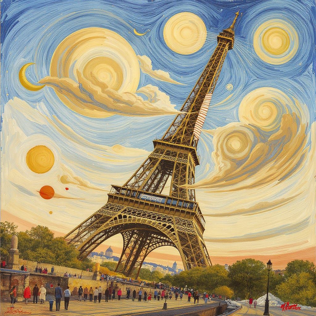 Surreal Eiffel Tower Tilts to Remove Splinter