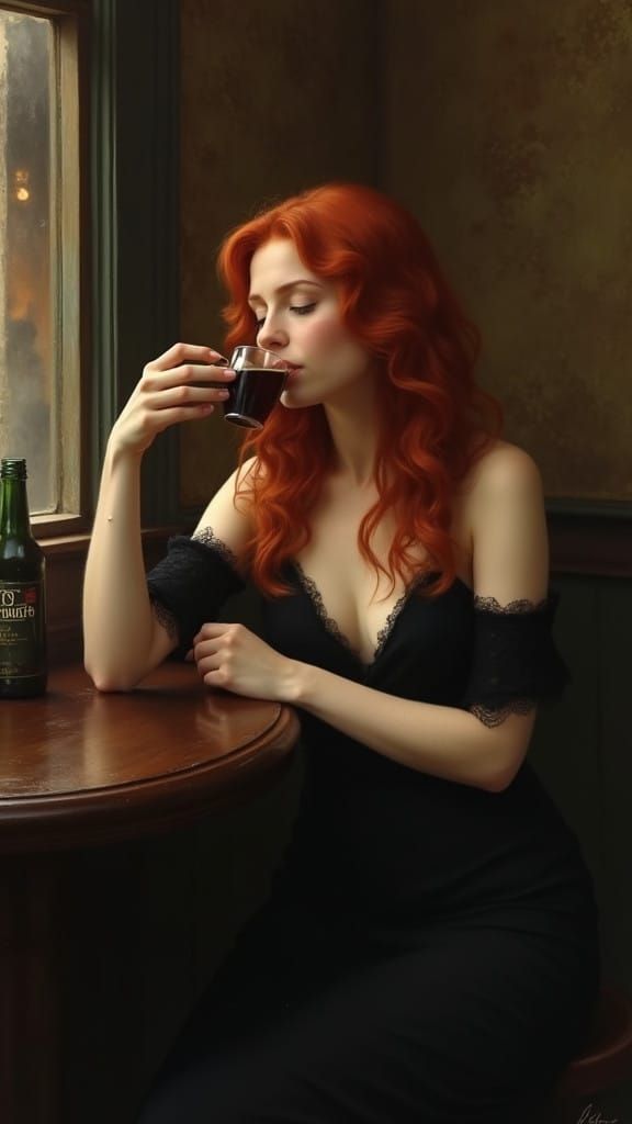 Ethereal Irish Beauty Lost in Thought