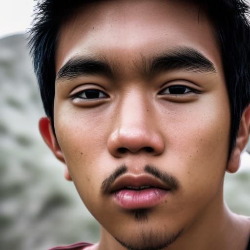 Hyperrealistic Portrait of a Filipino Man