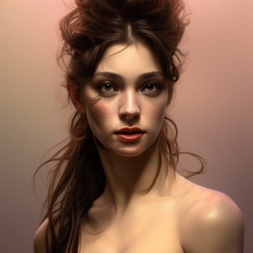 Hyperrealistic Portrait of a Beautiful Woman