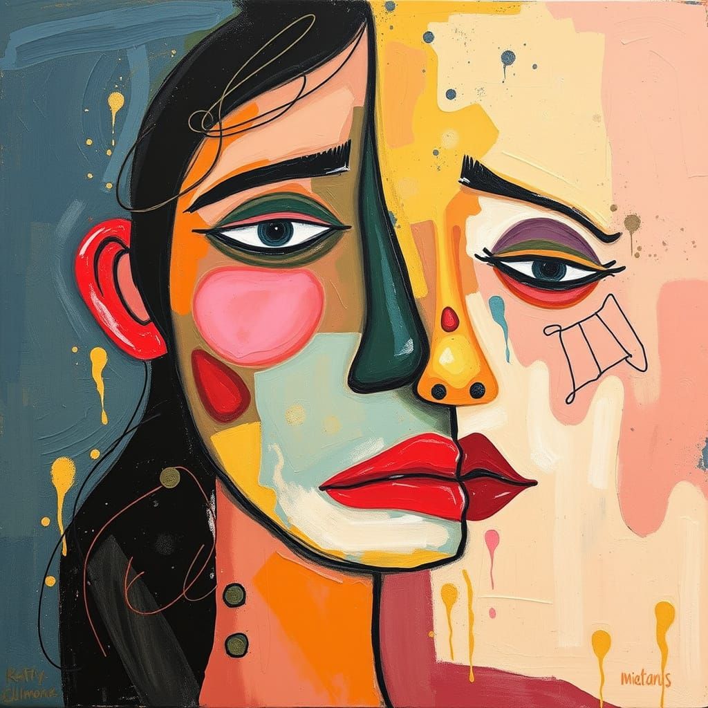 Abstract Expression of Turbulent Emotions