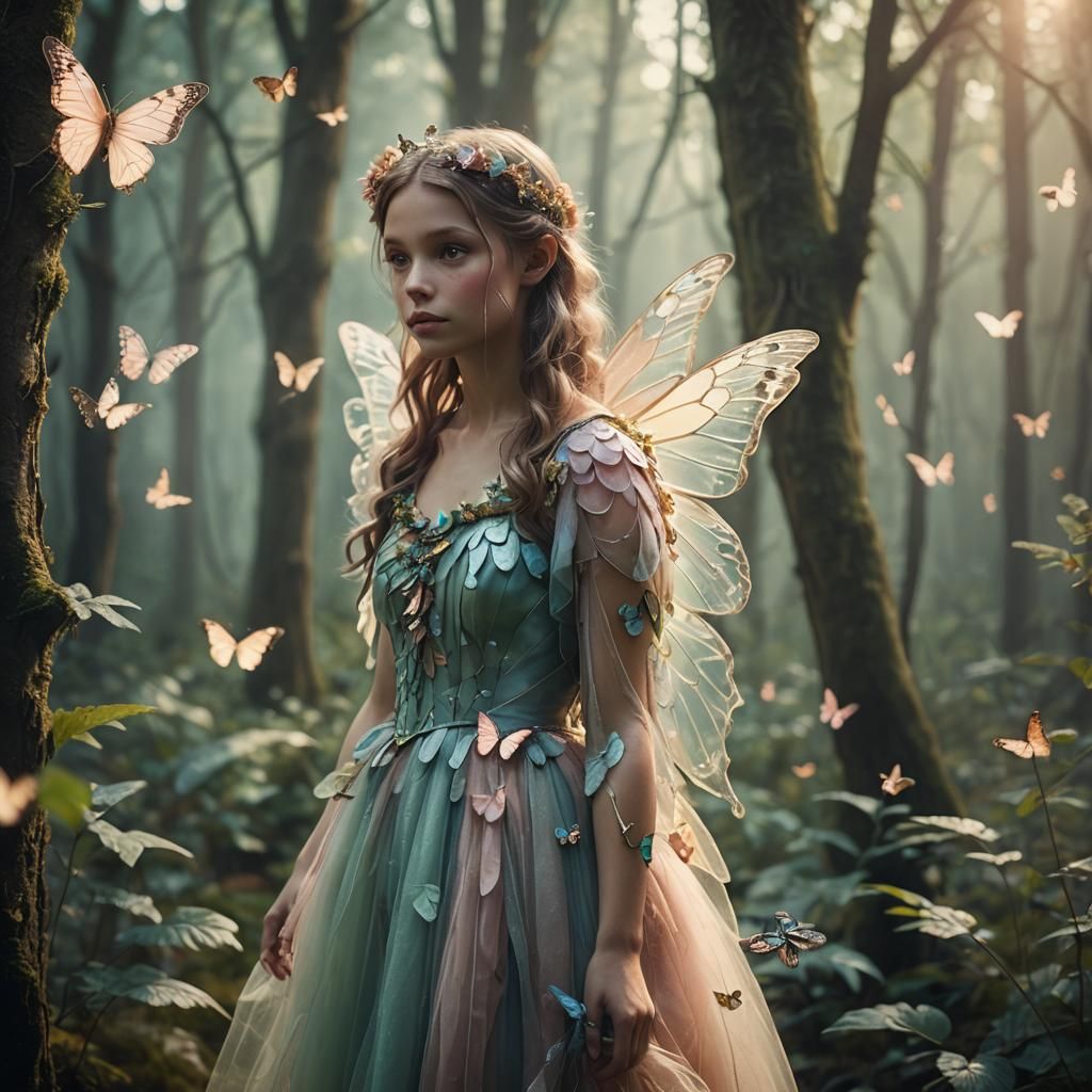 Ethereal Fairy Dances in Whimsical Forest