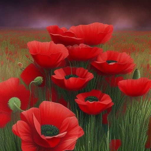 The Poppies In The Field: Remembrance For The Victims