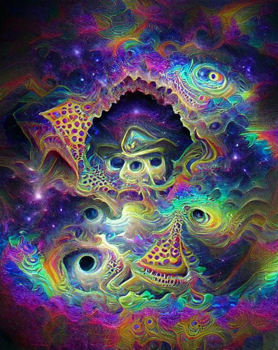 Cosmic Portal with Psychedelic Pirates and Fractals