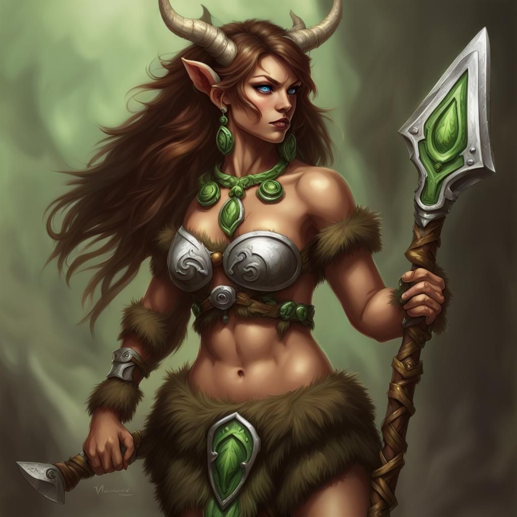 Barbarian female fauno