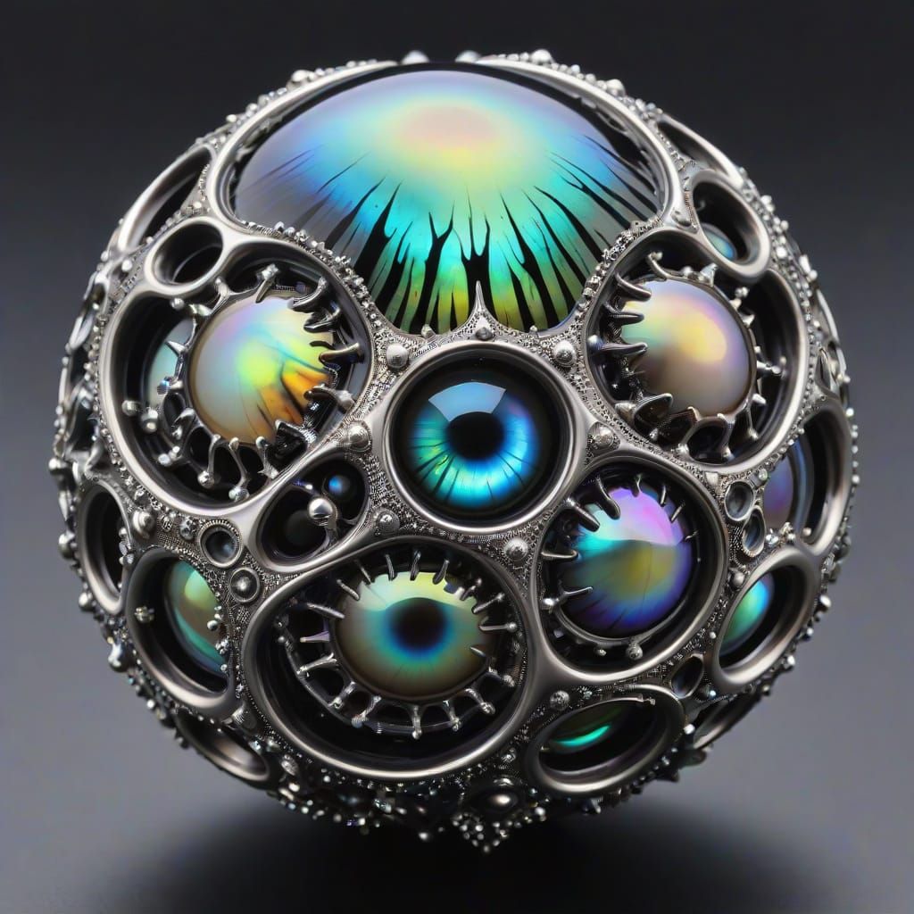 Lovecraftian Dodecahedron: Shoggoth Abomination in Iridescen...