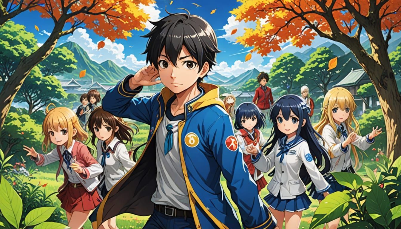 Peaceful Earth as Anime Style Leaf