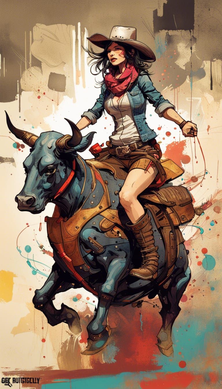 Anyone can ride a horse but can you... 🤠