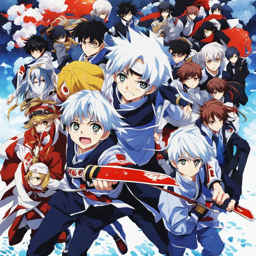 Anime Character in Manga Key Visual Style