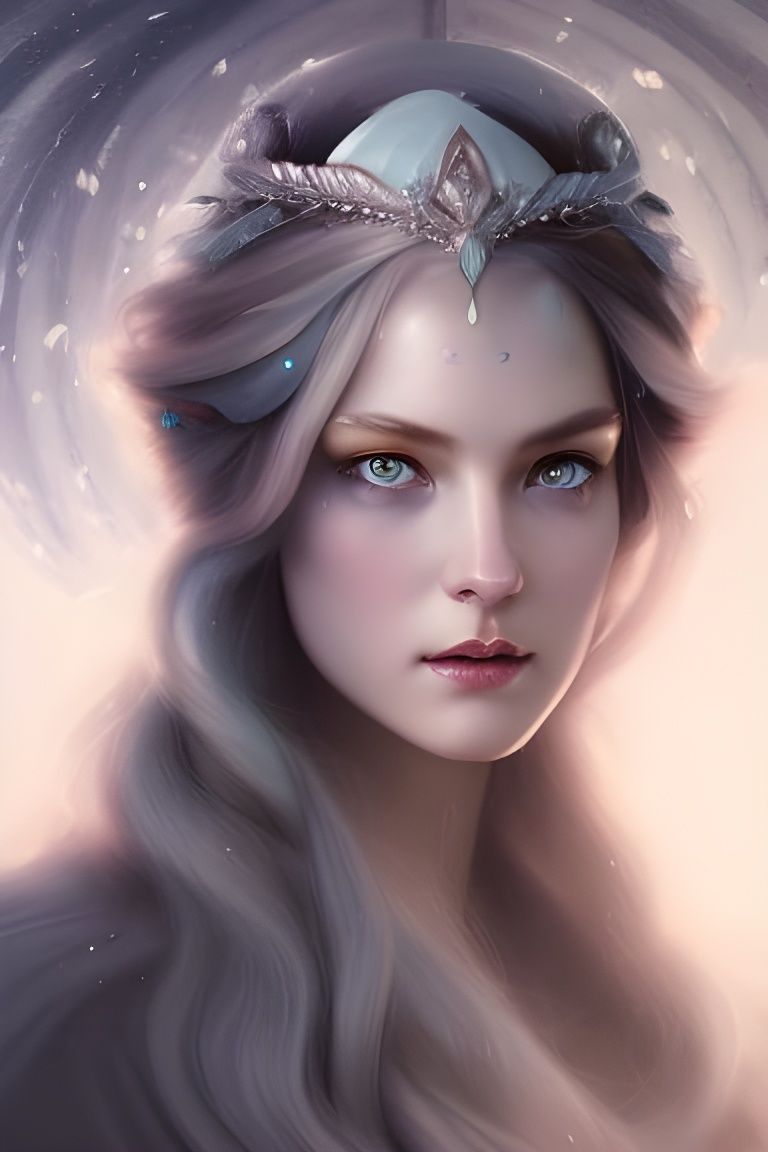 Freyja: Norse Goddess of Winter, Digital Art