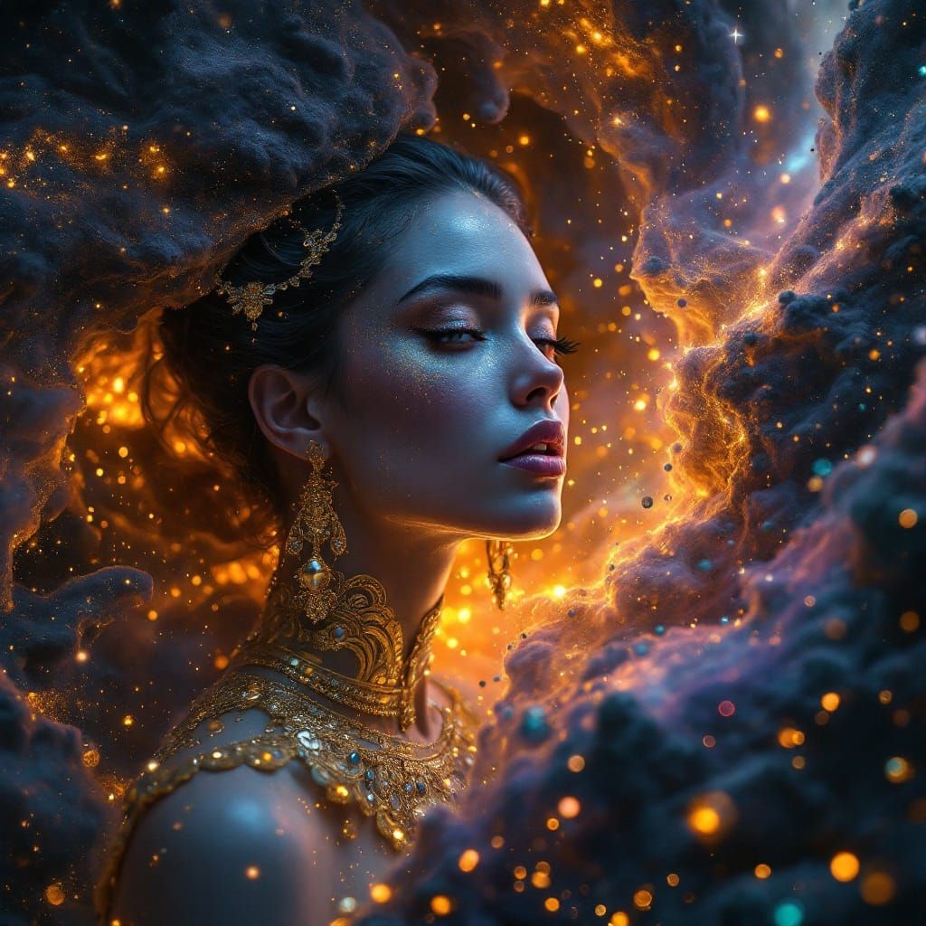 Nebula Nymph Emerges as Hyperdetailed Digital Art