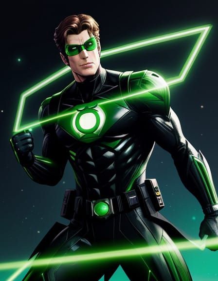 Green Lantern Hal Jordan in Fortnite Comic Book Style