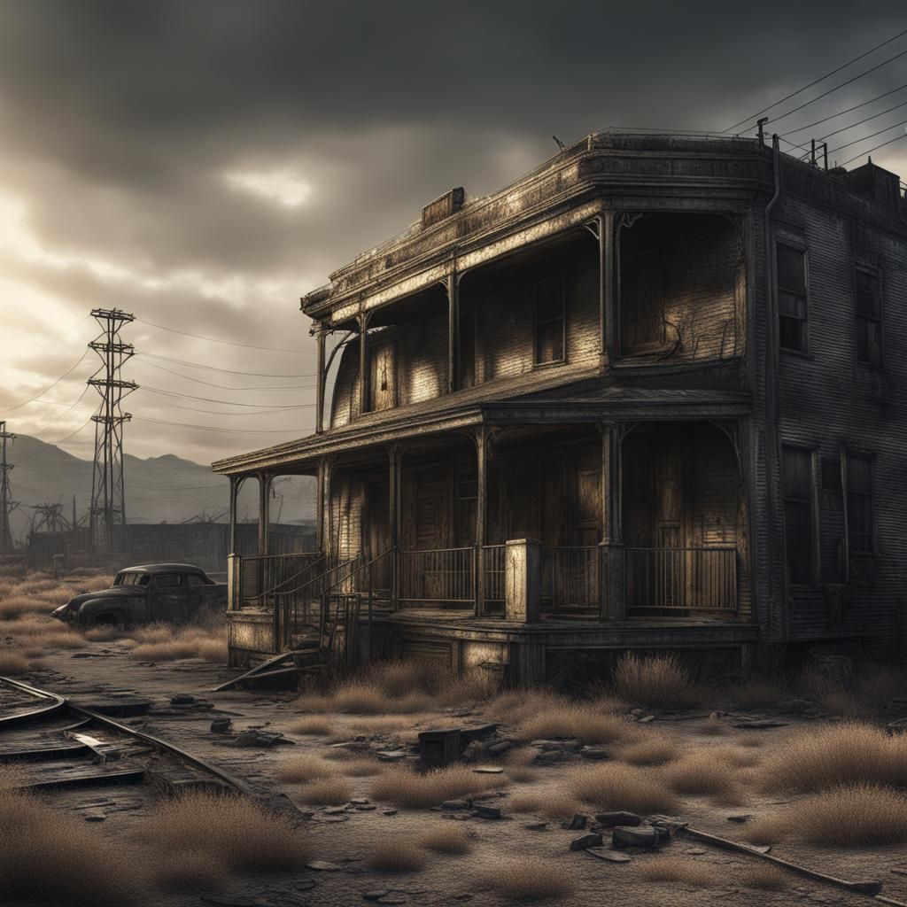 Hyperrealistic Fallout Scene with Intricate Details