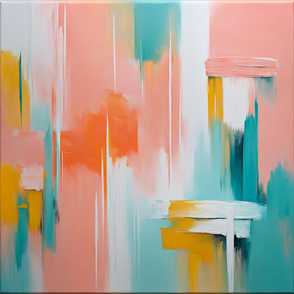 Colorful Abstract Acrylic Painting