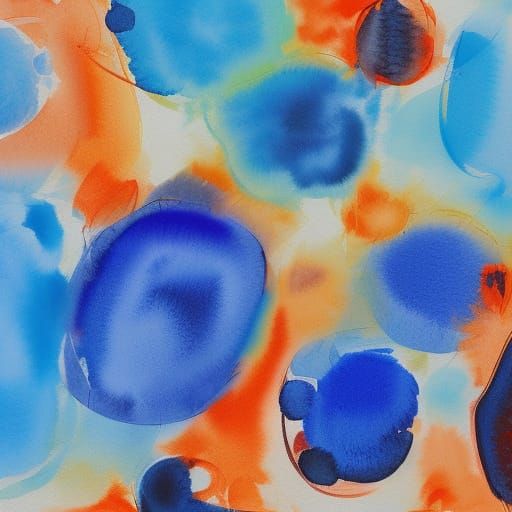 Blue Simplicity: Gouache Impressionist Still Life