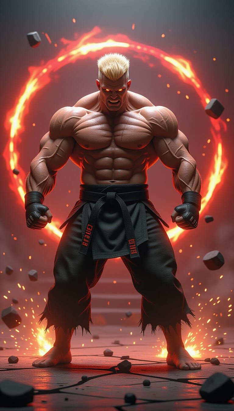 Monstrous Paul Phoenix Glows with Fiery Energy