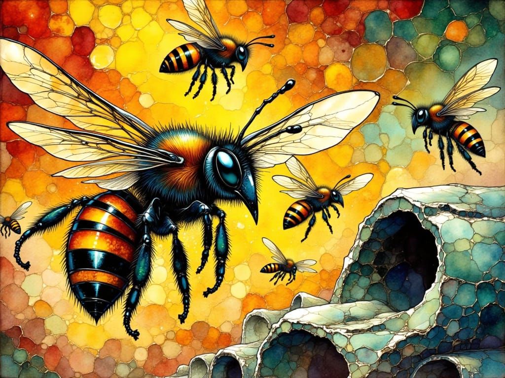 Who doesn’t love a happy little killer bee???