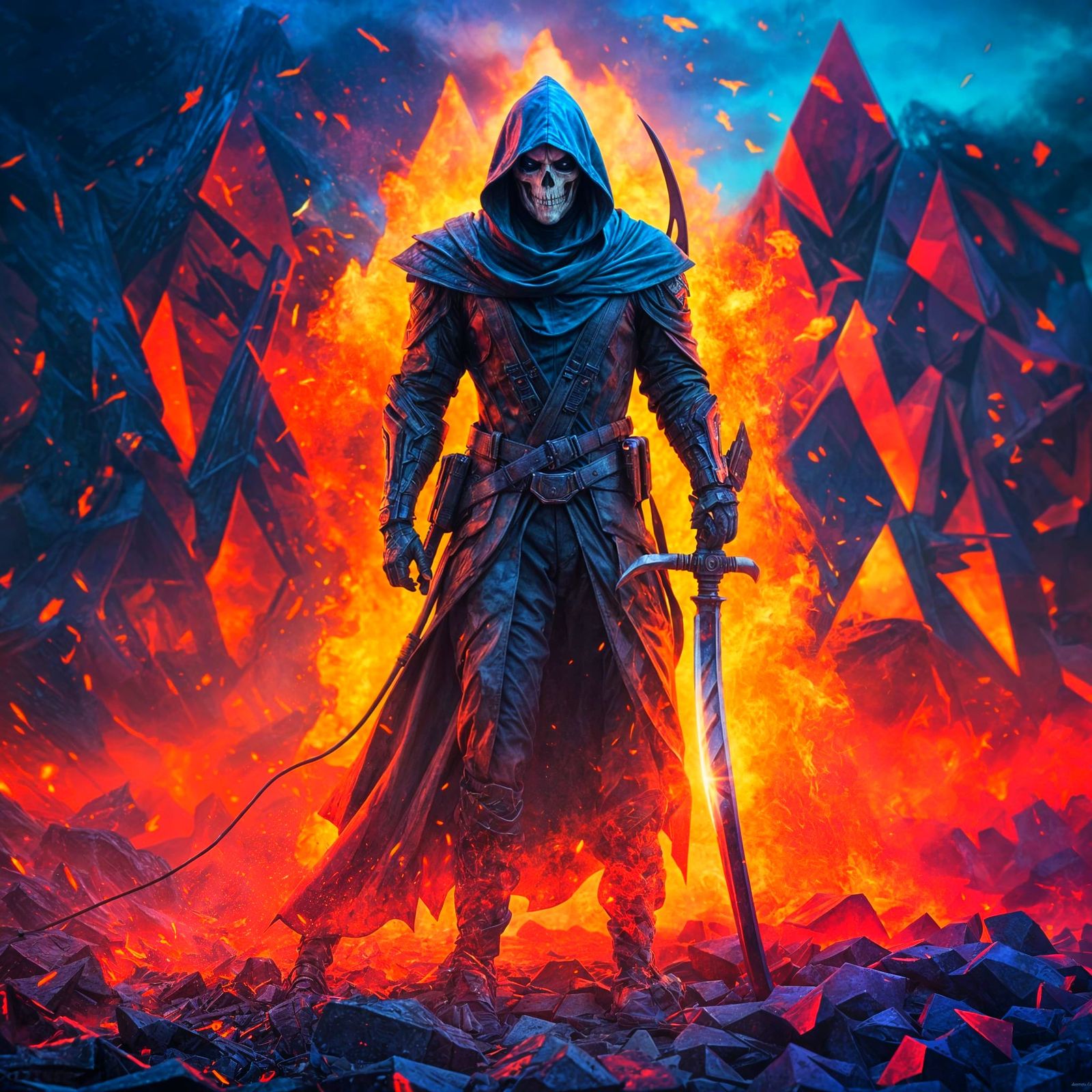 Ominous Camouflage Reaper in 3D