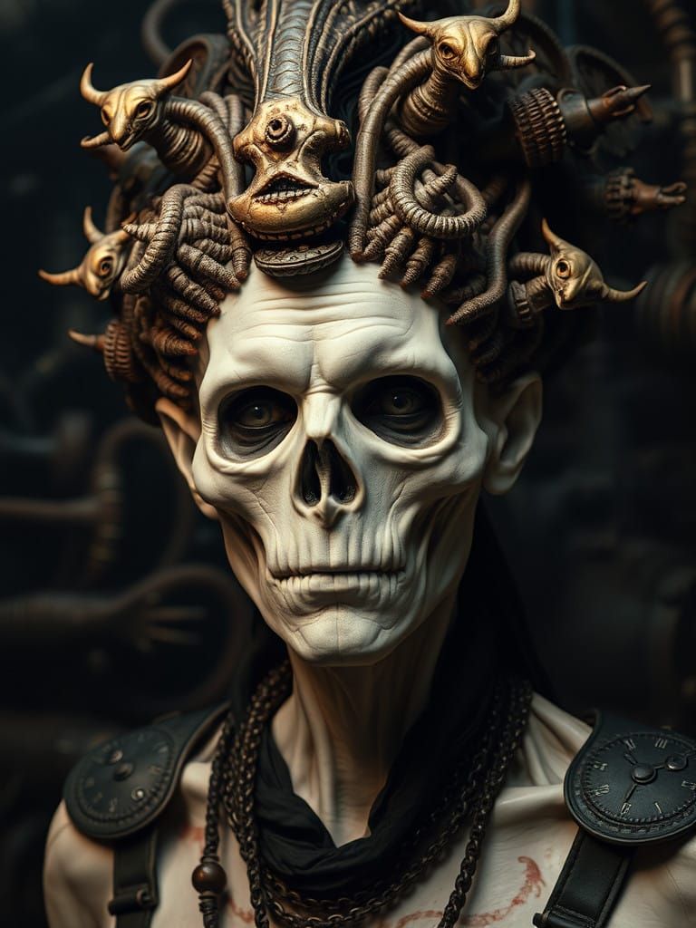 Cenobite John Stamos in Twisted, Biomechanical Industrial Ho...