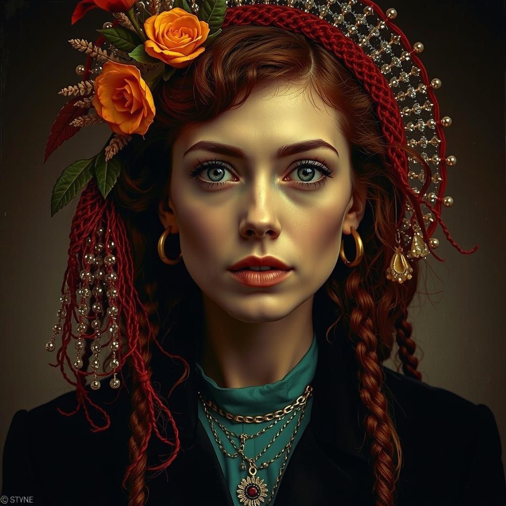 Cockatoo-Woman in the Style of Max Ernst