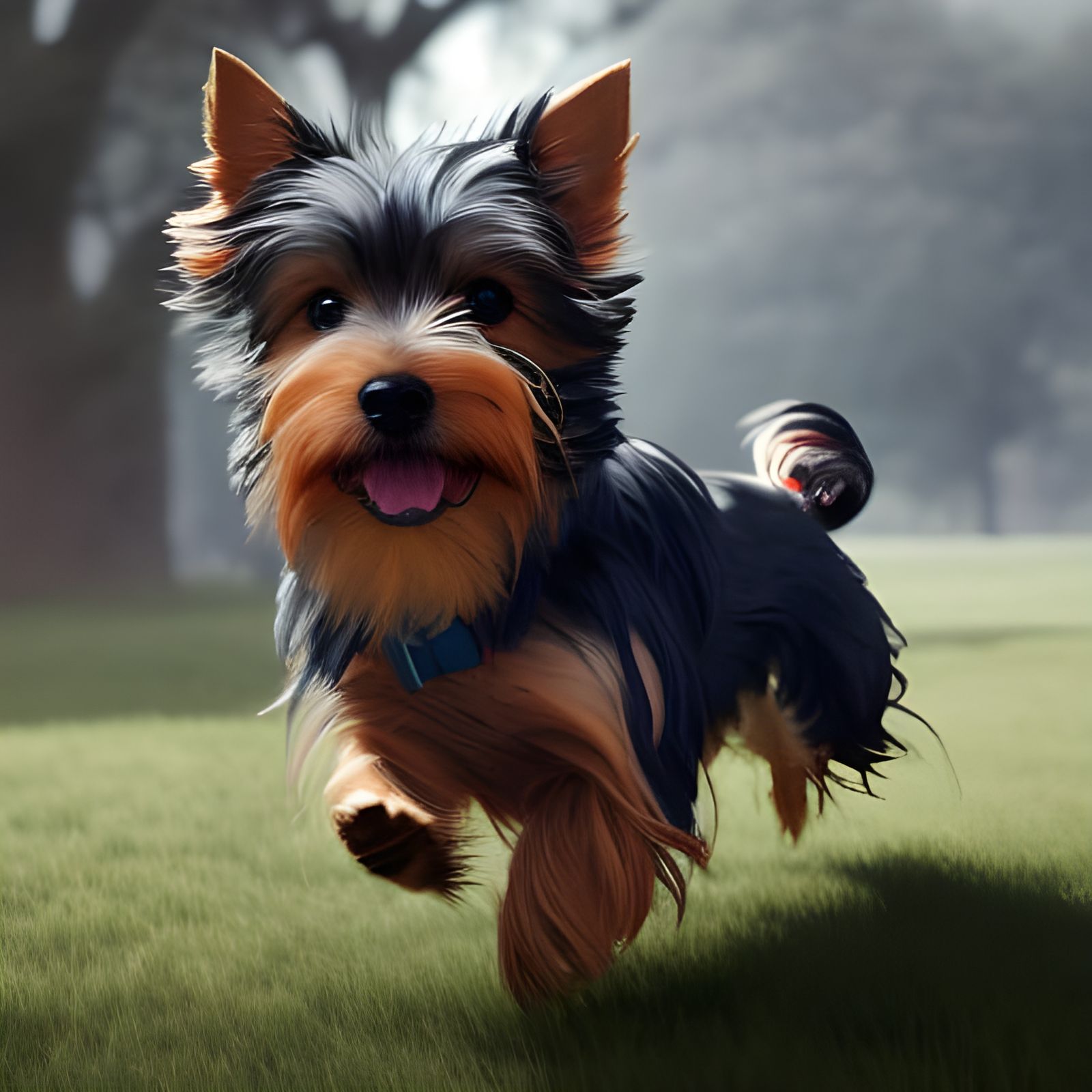 Yorkie Running