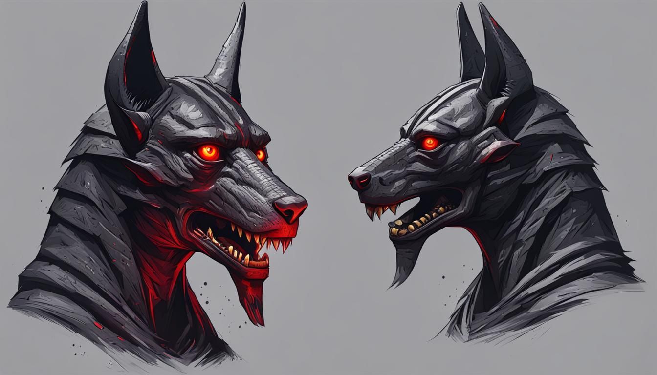 Scary Anubis Concept: Realistic Horror Design