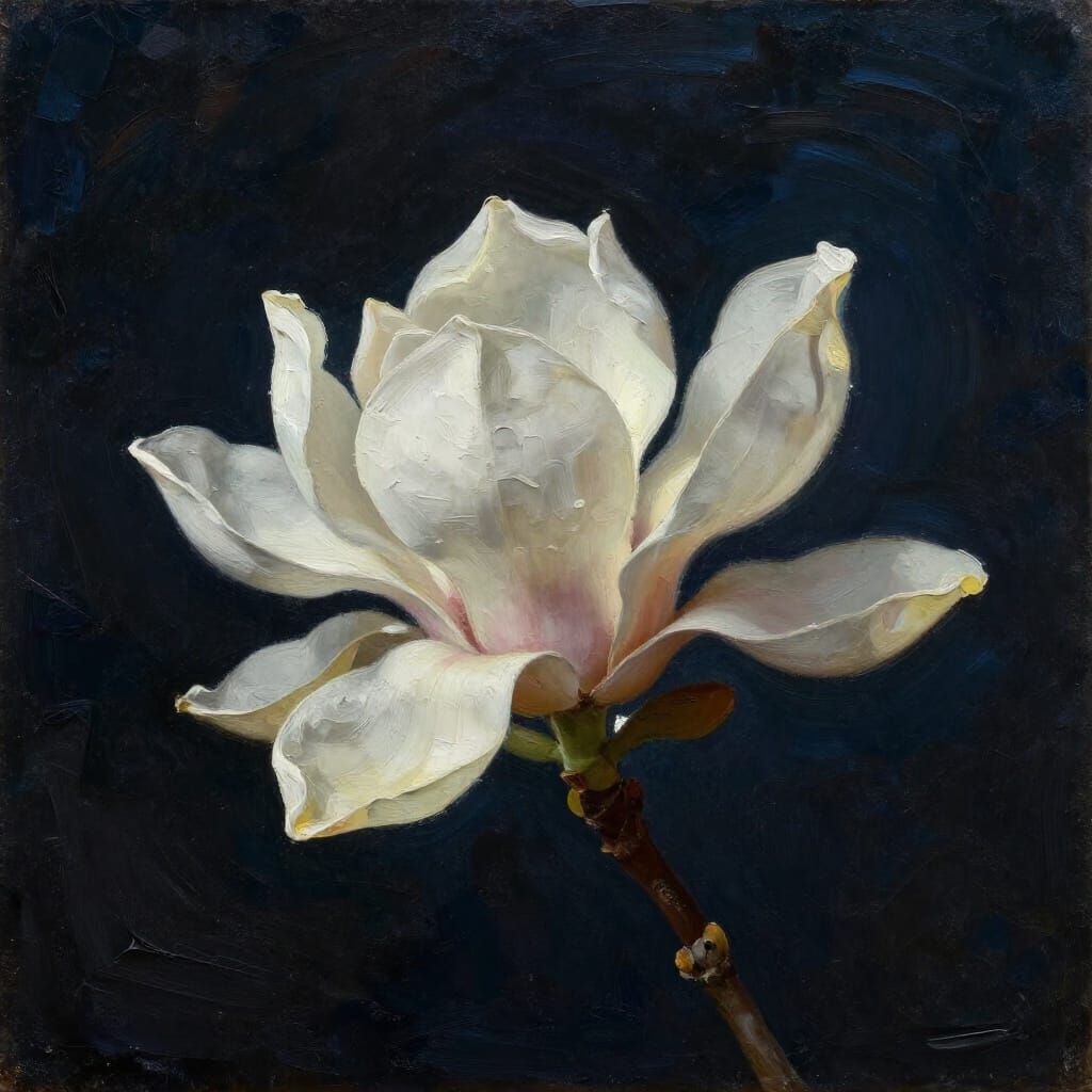 Ancient Magnolia in Deep Space: Dutch Golden Age Style