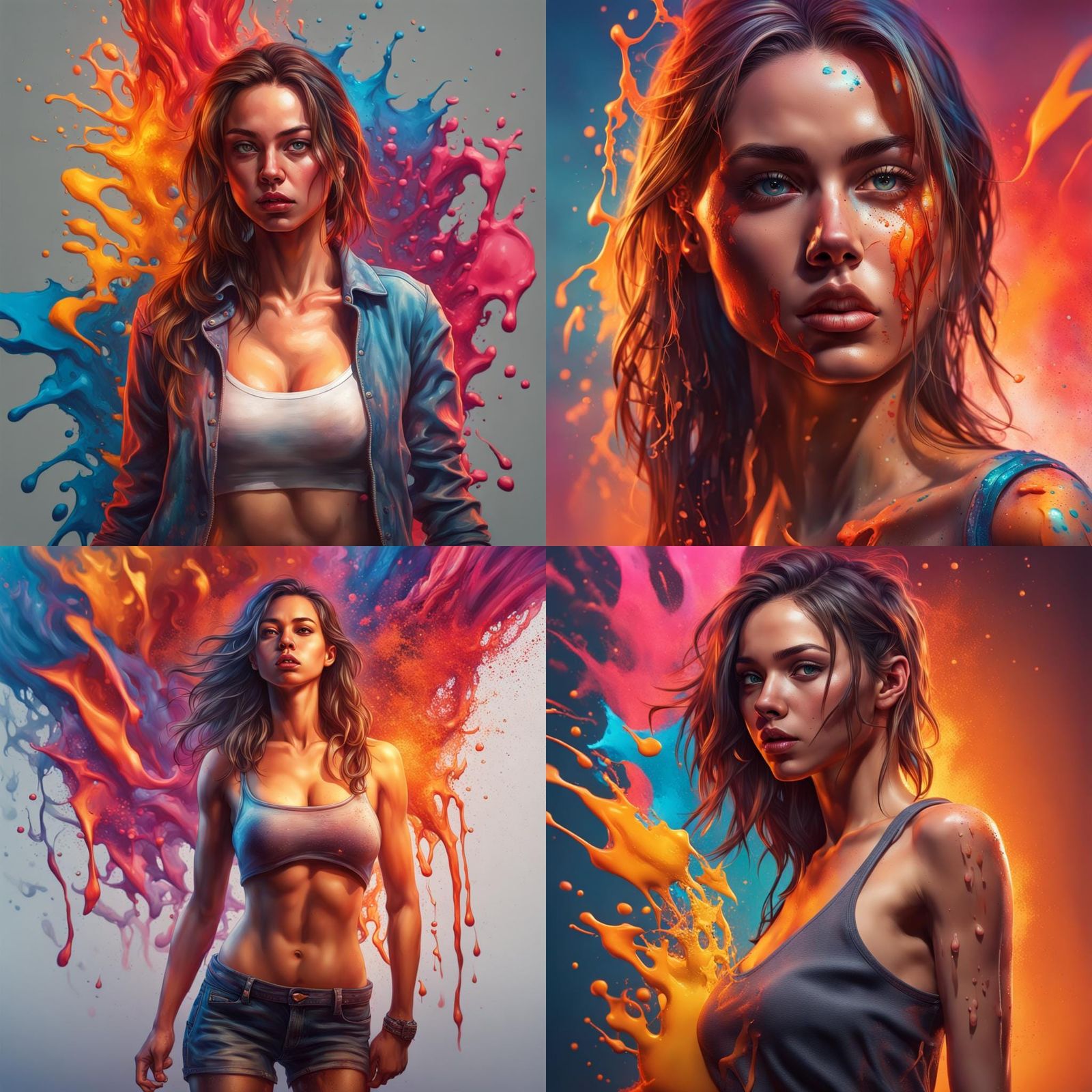 Hyperrealistic Portrait of a Beautiful Woman