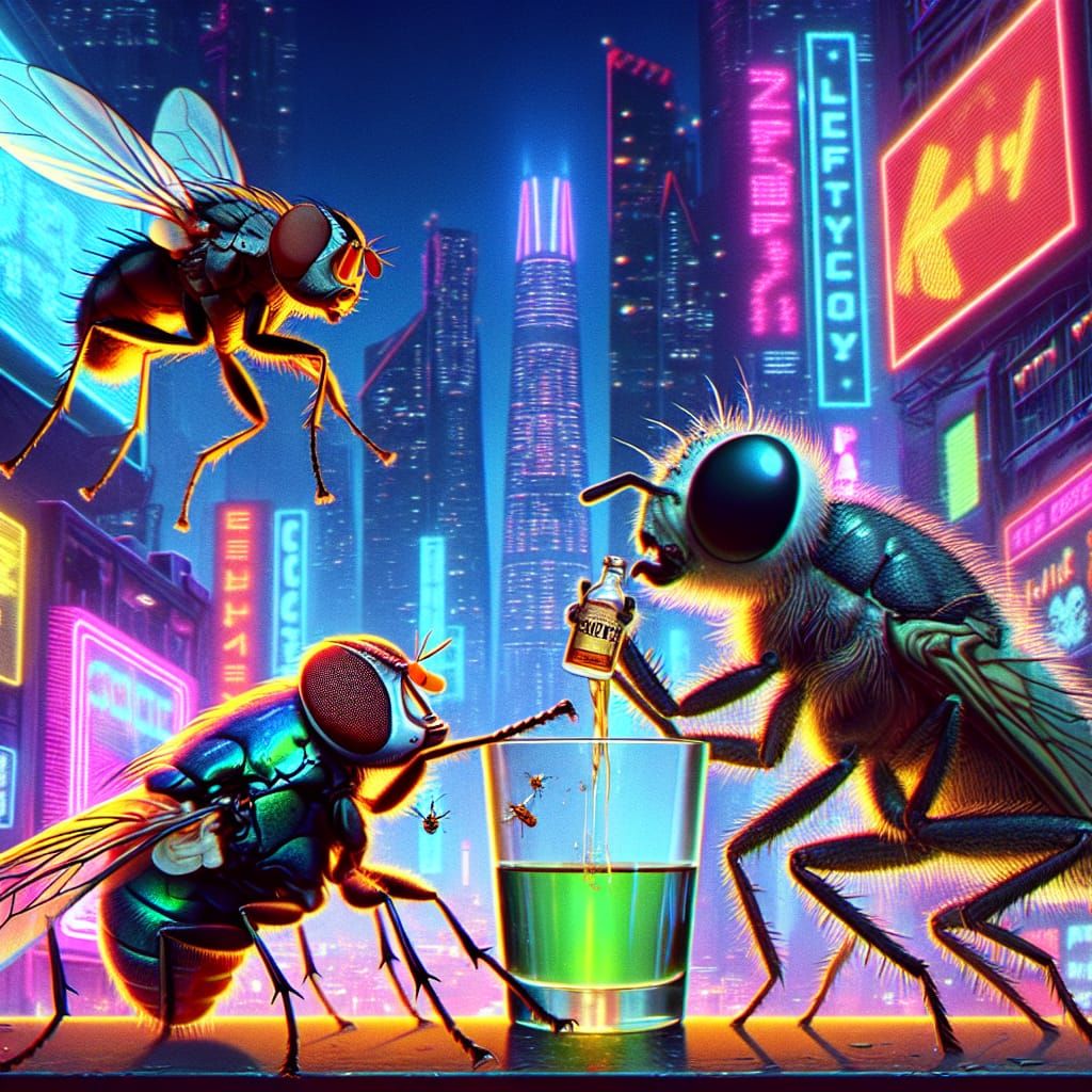 The Fly and The Spider Spiked The Tequila and now the Cicada...