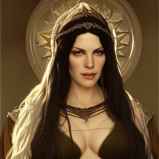 Elven Sister Portrait in The Lord of the Rings Style