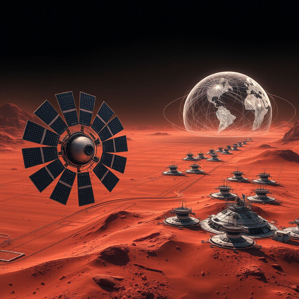 Mars Magnetosphere Generation System: Technical Illustration