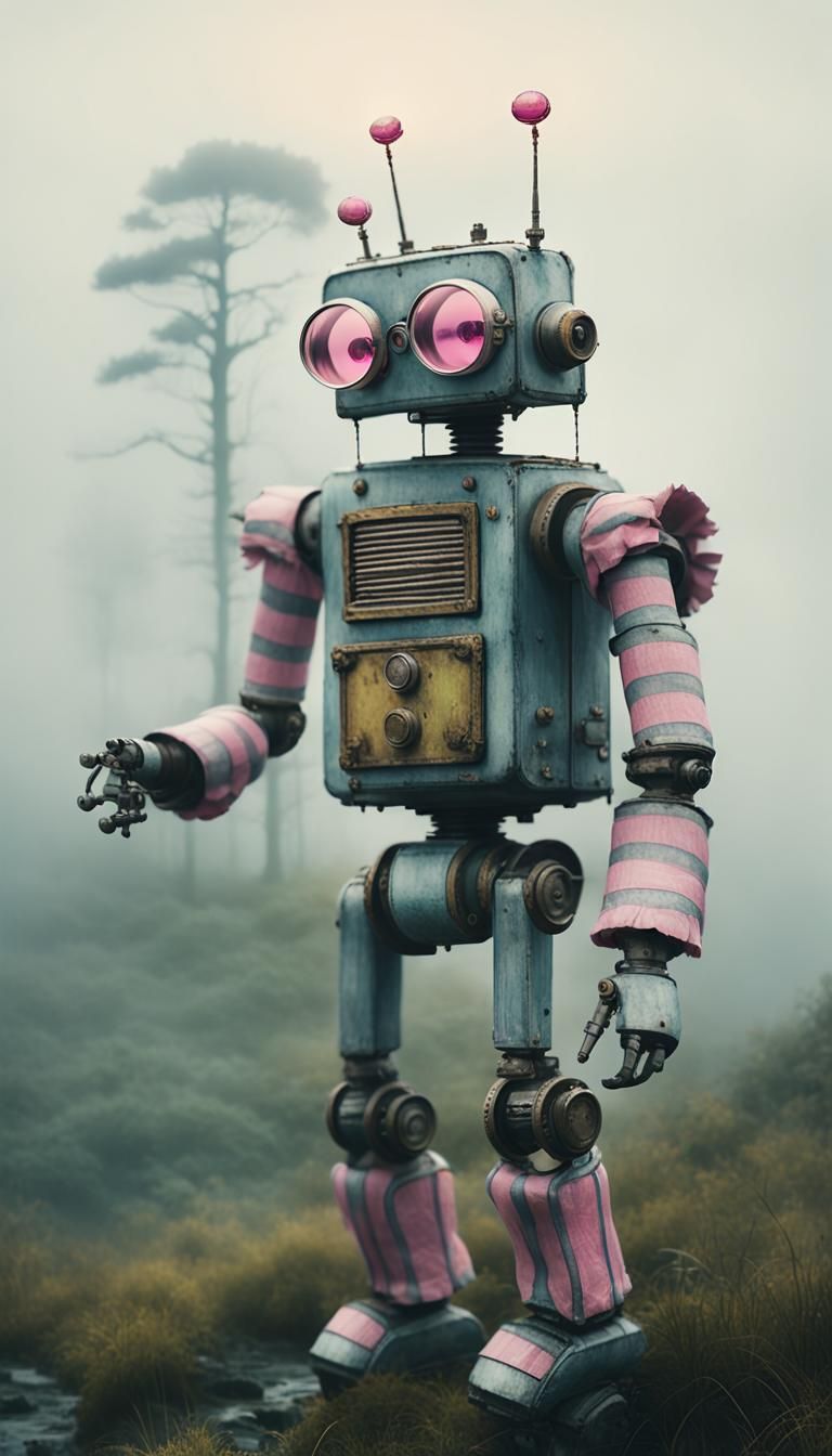 Rustic Robot in Rainy Galicia with Art Nouveau Details