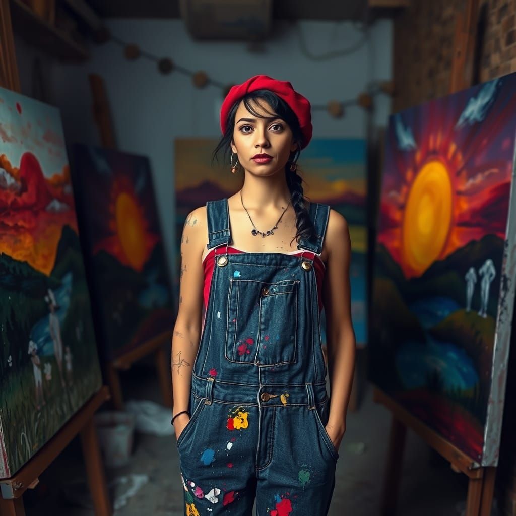 Zahra Paints Ethereal Landscapes in Expressionist Style