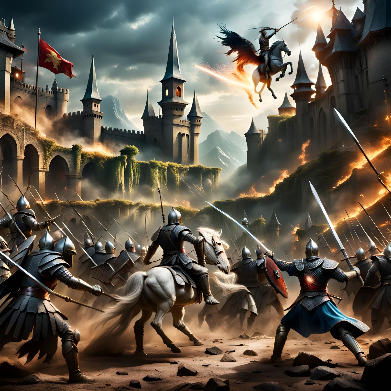 Mythical Armies Clash in Epic Battle