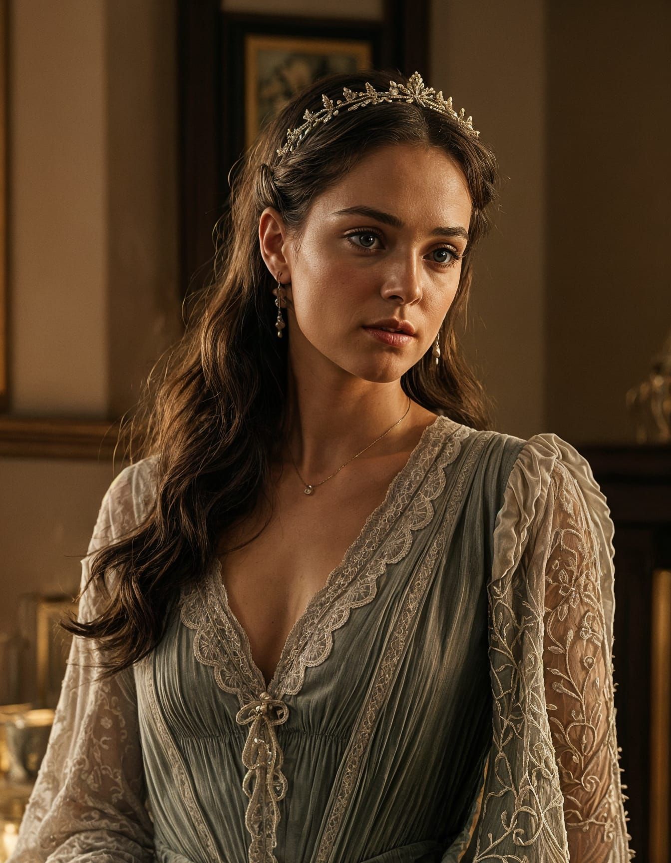 Victorian Mina Murray in Affordable Luxury Evening Gown