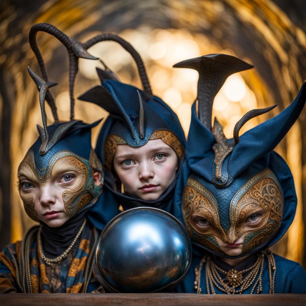 Surreal Alien Restaurant Celebration in Striking Detail