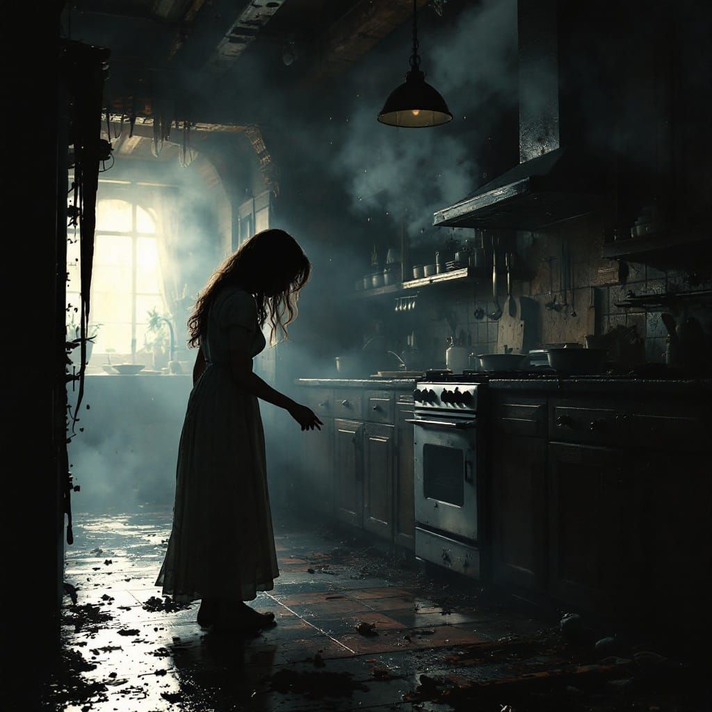 Epic Kitchen Scene in Maximalist Style