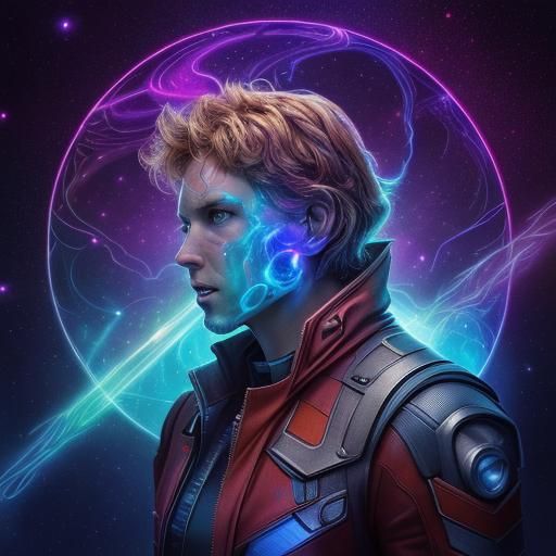 Guardians of the Galaxy: Holographic Astral Illustration