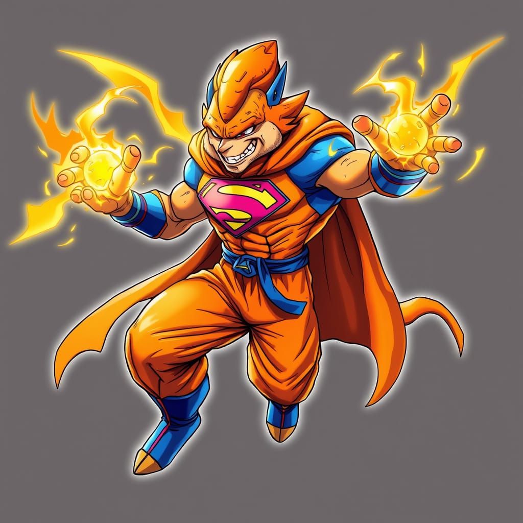 Gopher + Dragonball Z + fusion + Superman + hybrid