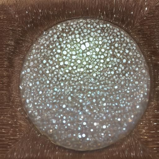 Dazzling Cracked Glass Spheres with Diamond Sparkles