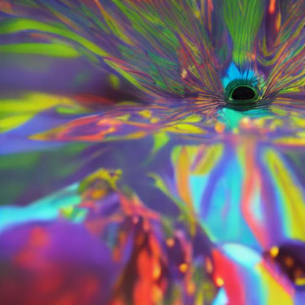 a vibrant psychedelic butterfly.