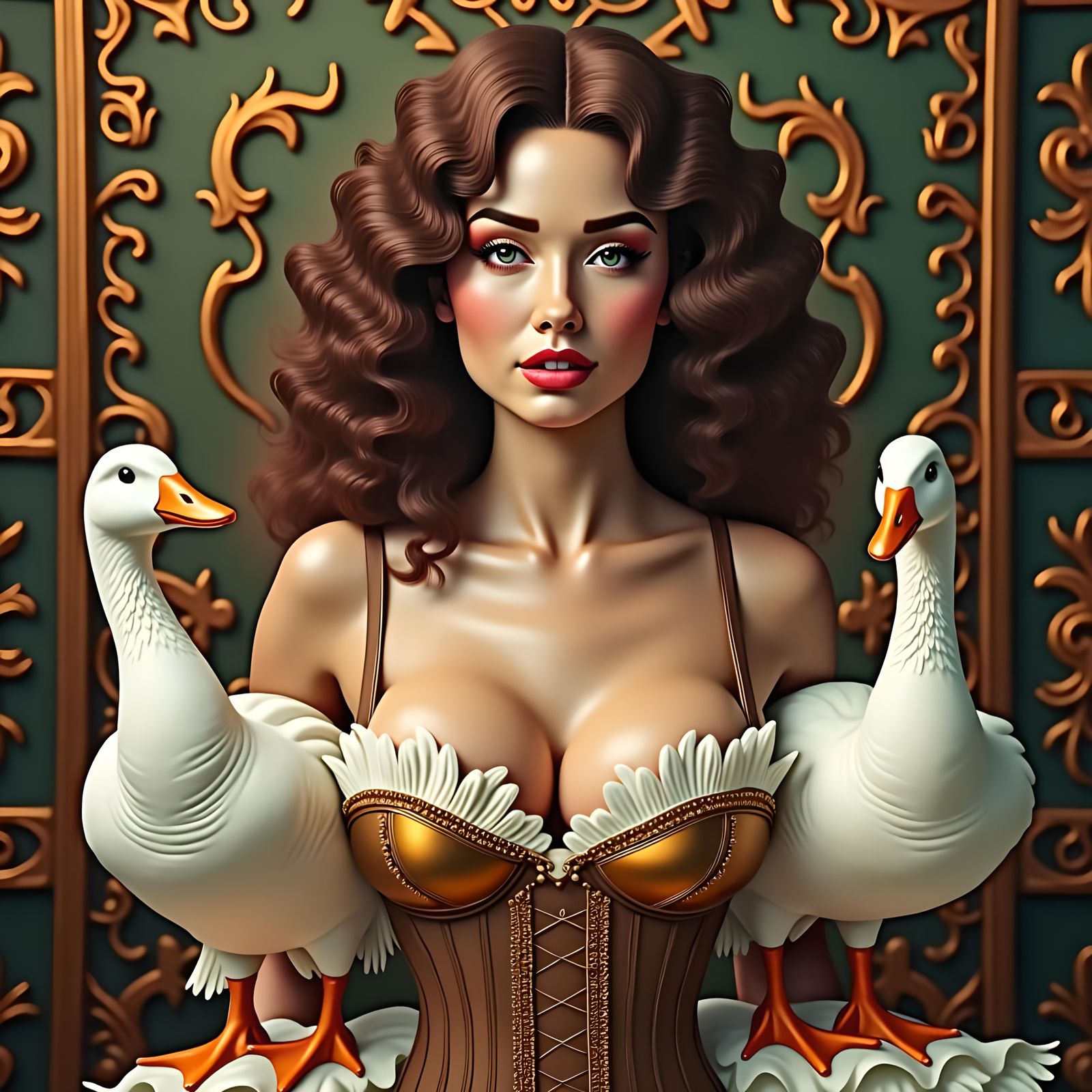 Woman's Bra Made of Canadian Geese