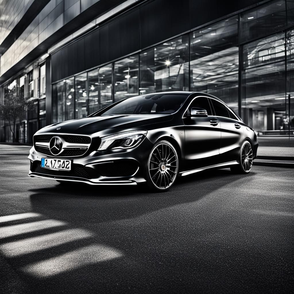 Hyperrealistic Mercedes CLA with Intricate Details